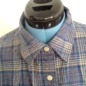 L.L. Bean Multicolor Plaid Button Down Shirt